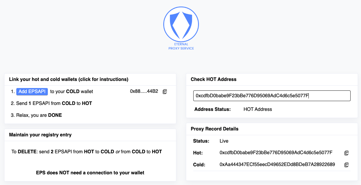 Use eps with gnosis safe